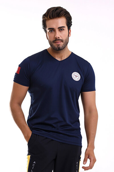 Bilenn Tekstil Paramedic Dry Touch Unisex Short Sleeve Tshirt - Navy Blue