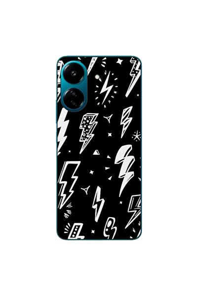 OEM Case compatible with Xiaomi Redmi 13C 4G Silicon Gel Tpu Lightnings Pattern