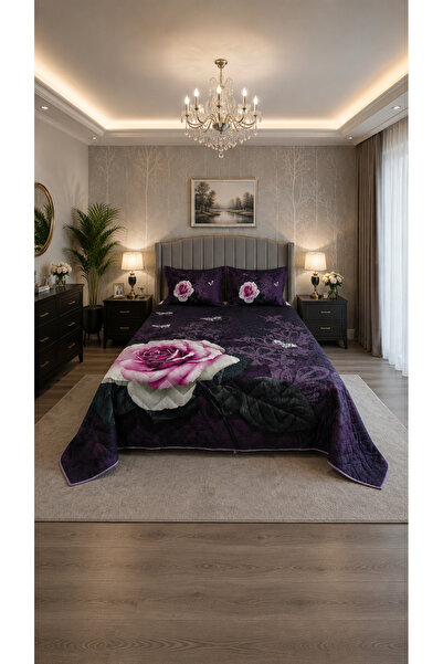 AYBERK HOME TEXTİLE Romantic Double Quilted King Size Pike Bedspread 240*260 ...
