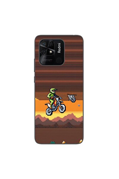 OEM Husa compatibila cu Xiaomi Redmi 10C Silicon Gel Tpu Model Pixel Art Moto...