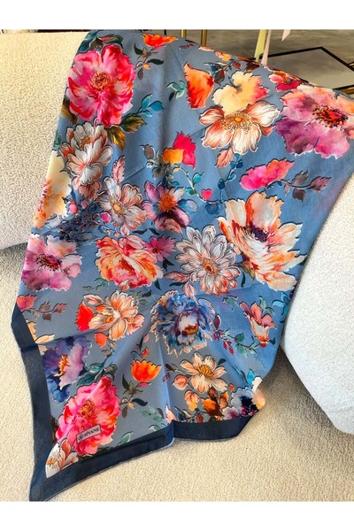 Modario Si̇yane Natural Scarf Pattern 4 - 14