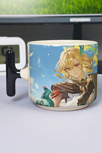 ZipZap Kaveh Genshin Impact Printed Ceramic Luxury Mug (1 Piece) T-Shaped Spe...