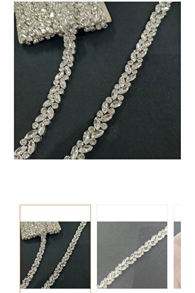 Ganz trend Kristal Taşlı Ütü ile Yapışan Aplik Şerit 50 cm