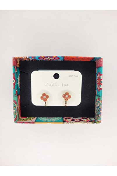 ÖZÇTAKI Steel Children's Earrings - Clip-On (Non-Pierced) - Flower Model with...