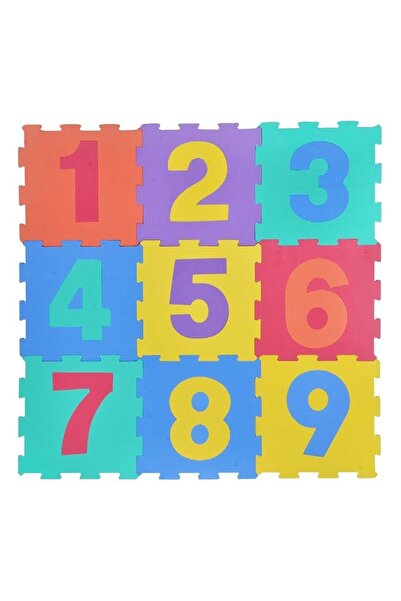 OEM Covor Puzzle Cifre pentru Copii, Spuma Moale, 31.5x31.5 cm, 9 Piese Educa...
