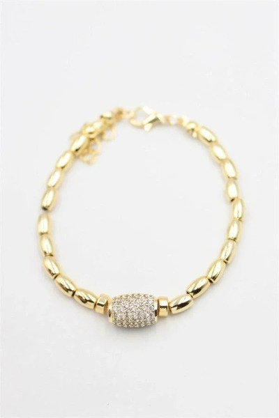 Marsilyan Nvdn- Ieg - Stone Bracelet - Gold Iegrs-Nvdn1