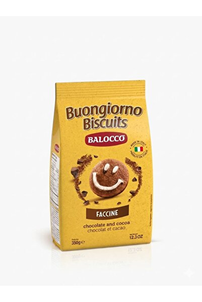Balocco Faccine Çikolata ve Kakaolu Bisküvi