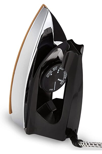 MEBASHI Dry Iron - Elegant Black with Ceramic Golden Soleplate, 6 Temperature...
