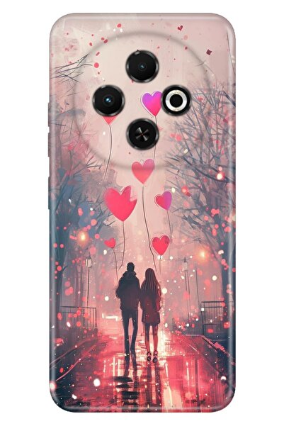 TECNO Spark 30C (KL5n) Kılıf Sevgililer Günü 1402 Temalı Desenli Darbe Emici ...