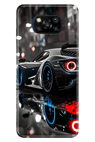 Cekuonline Poco X3 NFC - X3 Pro Kılıf My Car Temalı Desenli Darbe Emici Silikon