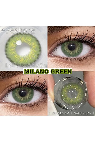 EYESSTORE MİLANO GREEN YUMUŞAK DOKUSUYLA YANMA BATMA YAPMAZ 1 YILLIK YEŞİL GÖ...