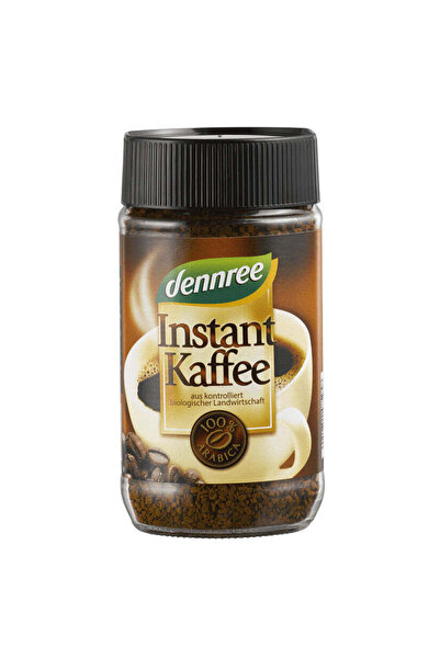 Dennree Cafea instant organică 100% Arabica 100 g
