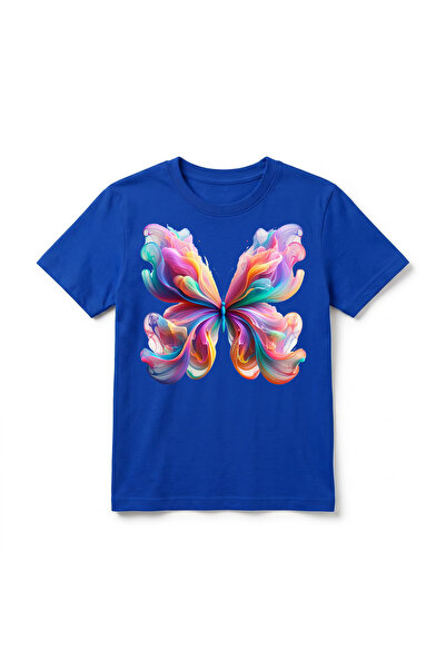 URBANTRENDSTORE Butterfly Printed Unisex Girls' Boys' Cycling Round Neck Basi...