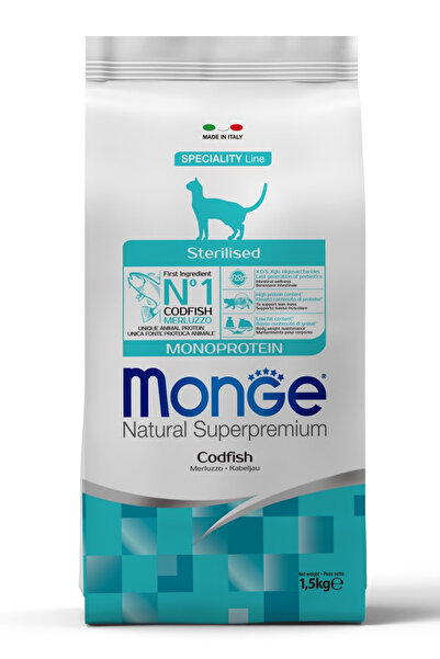 Monge Sterilised Tek Proteinli Morinalı Kısırlaştırılmış Yetişkin Kedi Maması...