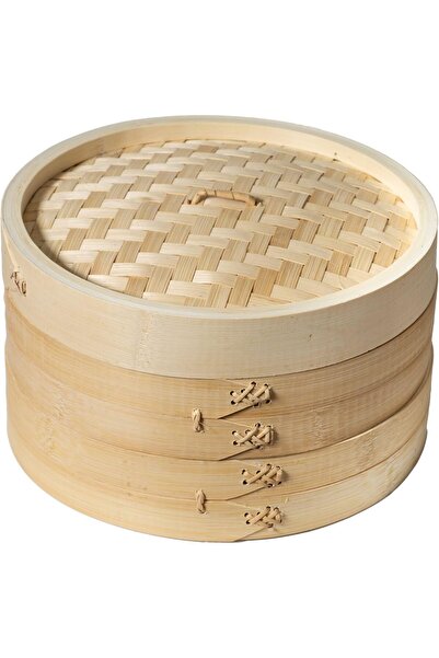 JOYCE CHEN 10-inch Two-Tier Bamboo Steamer Baskets
