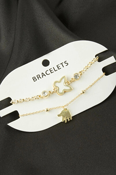 Eco Lounge 2 Pieces Butterfly Trend Chain Bracelet
