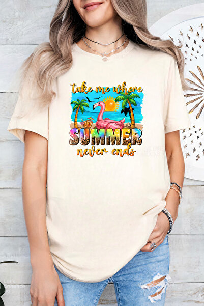 Sarah's Boutique Women's T-shirt – 100% cotton – Summer Flamingo