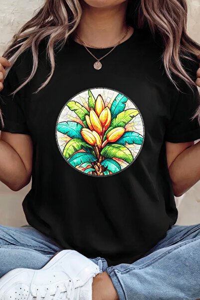 Sarah's Boutique Women's T-shirt – 100% cotton – Stained Blossom