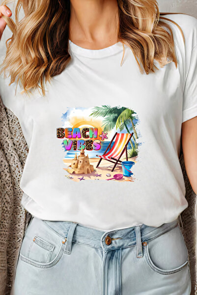 Sarah's Boutique Women's T-shirt – 100% cotton – Beach Vibes