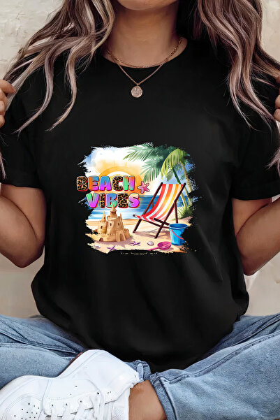 Sarah's Boutique Women's T-shirt – 100% cotton – Beach Vibes