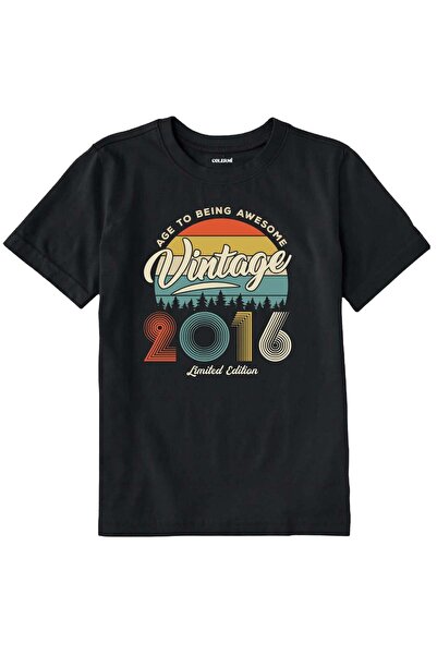 Colermi Vintage Kids' T-Shirt – 2016 Birth Year Design