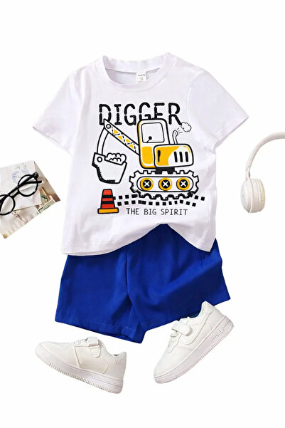 Sweetline DIGGER – THE BIG SPIRIT Dječje pamučne šortseve sa plavim saksofono...