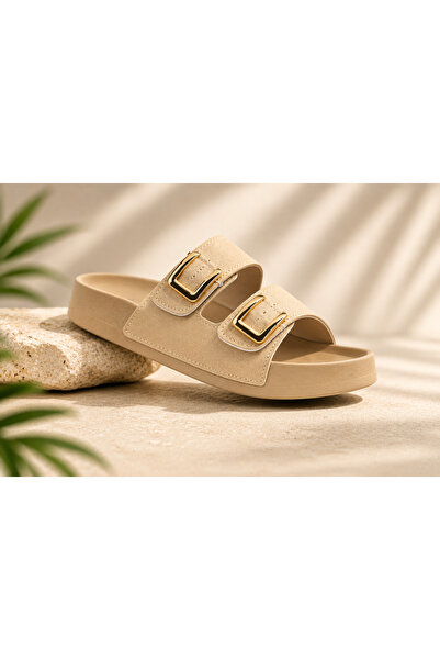 Armis Women's Buckle Slippers – Comfortable Daily Slippers with Adjustable St...
