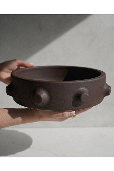 Yalda atelier Handmade Runa bowl dekoratif büyük kase | 30 cm çap