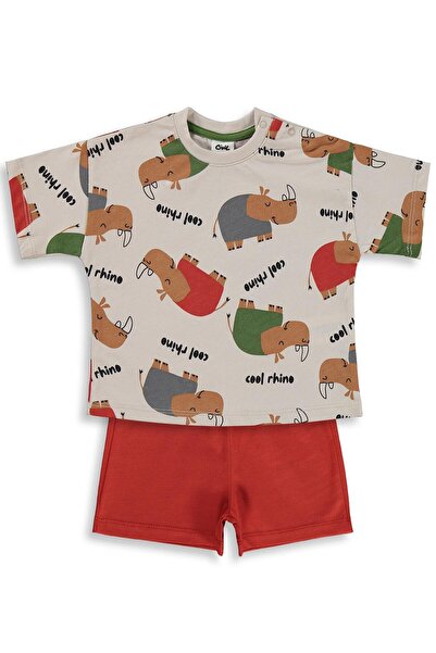 Civil Baby Rhino Empirme 6-18 Ay Takım - Bej