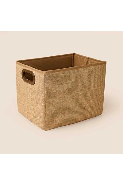 Simple Living Jüt Organizer Kutu - Kahverengi - 33x25x25 cm