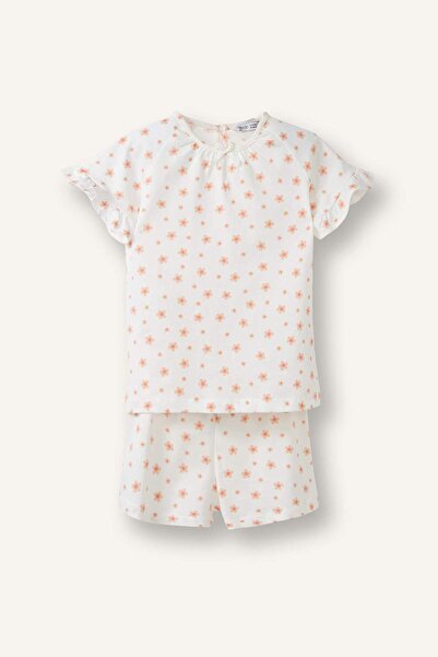 DeFacto Patterned 2-Piece Woven Pajamas for Baby Girl H5505A526Sm