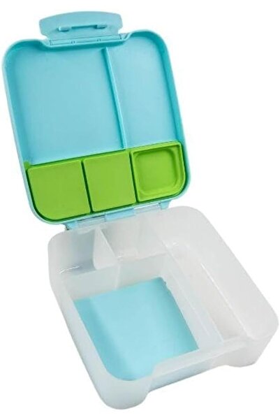 TINY WHEEL Magic Lunch Box, Teal, Polypropylene Silicone
