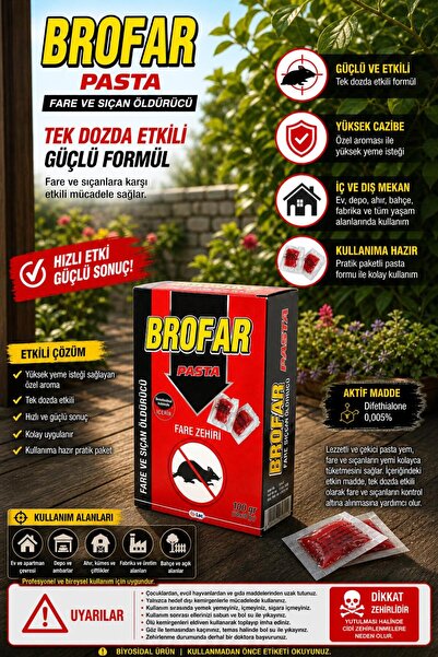 şirinefe Brofar Pasta Fare Zehiri