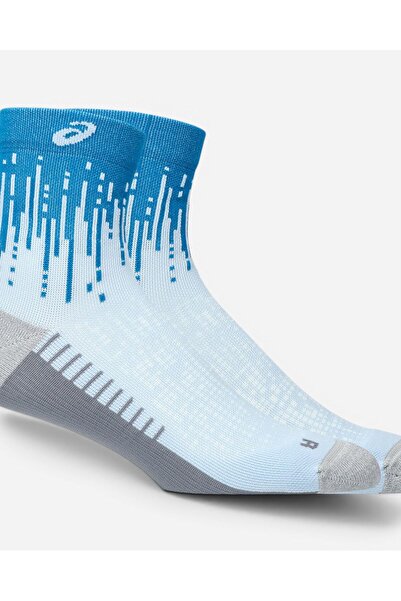 Asics RUN SOCK QUARTER Mavi Koşu Çorabı 3013B349-400