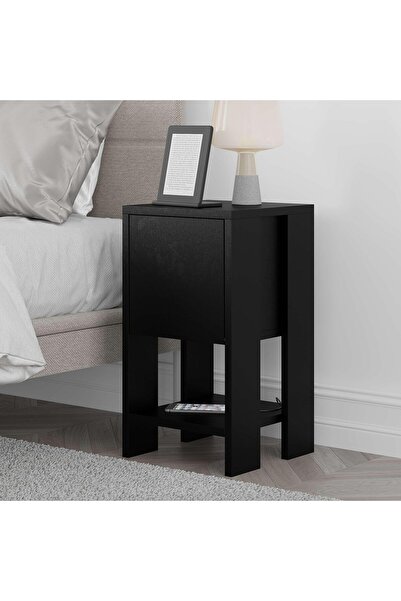 Mourah Home Ema Nightstand 30cm W - Black