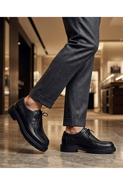 shot night Genuine Leather Lace-Up Classic Ultra Comfortable Men's Shoes