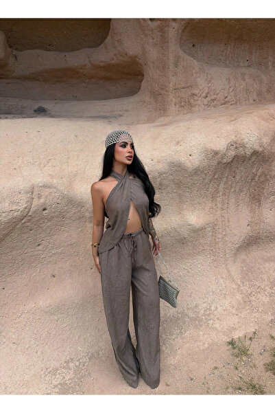 kırmızı butiks Mink Neck-Through Aerobin Suit