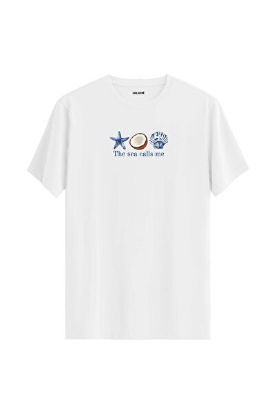 Colermi The Sea Is Calling Themed T-Shirt