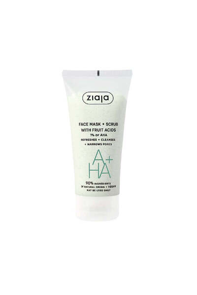 Ziaja AHA facial mask and scrub, 55 ml,