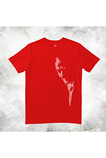Crea Eymer Wear Vertical Ataturk Silhouette Printed with Crystal Stone - Prin...