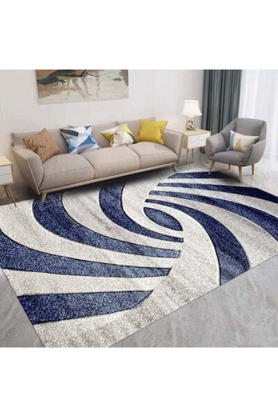 MoftX Blue-Gray Carpet, 50x80cm, polypropylene, machine woven