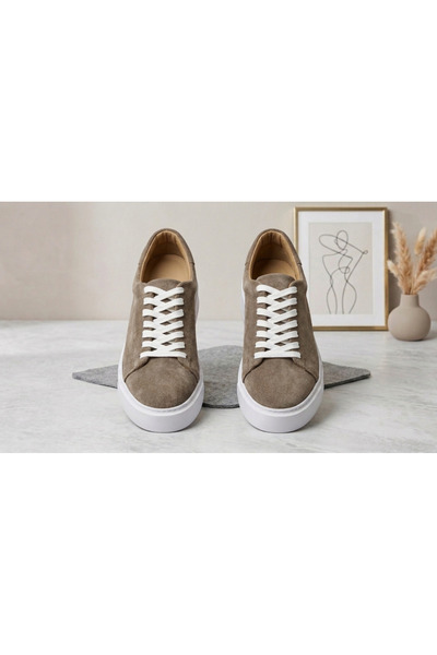 Growish Gd0108 Genuine Suede Leather High Eva Sole Sand Beige Sports Classic ...