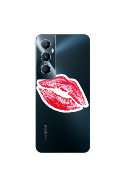 Other Realme C65 Drooling Tongue Transparent Silicone TPU Θήκη
