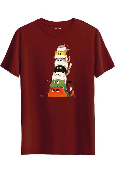 Colermi Colorful Cute Cats Design T-Shirt
