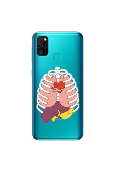 Other Samsung M21 Anatomy Transparent Silicone TPU Θήκη
