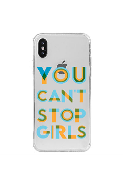 Other Apple iPhone Xs You Cant Stop Girls Transparent Silicone TPU Θήκη