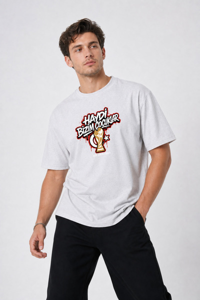 TREND EMMODA Tricou gri pentru fani al echipei naționale, cu imprimeu pentru ...