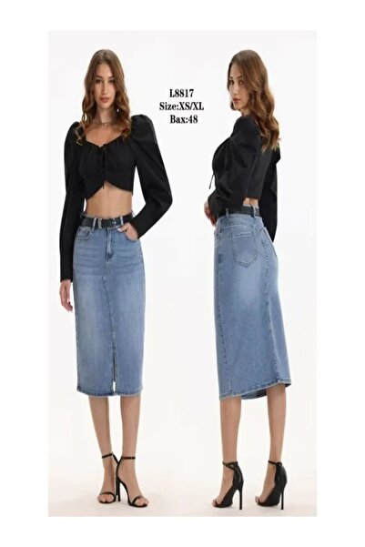 Nobrand Women's Denim skirt, jeans skirt
