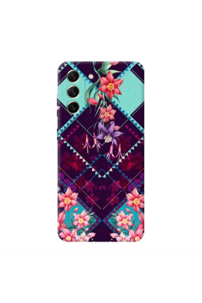 Other Samsung S21 PLUS Checkered flowers Transparent Silicone TPU Θήκη