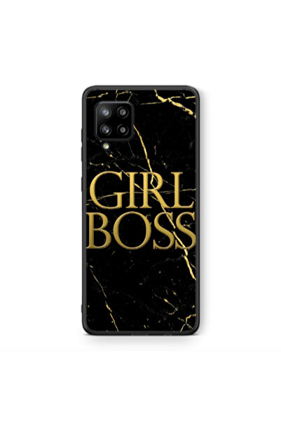 Other Samsung A42 5G Girl boss marble Black Glossy Θήκη